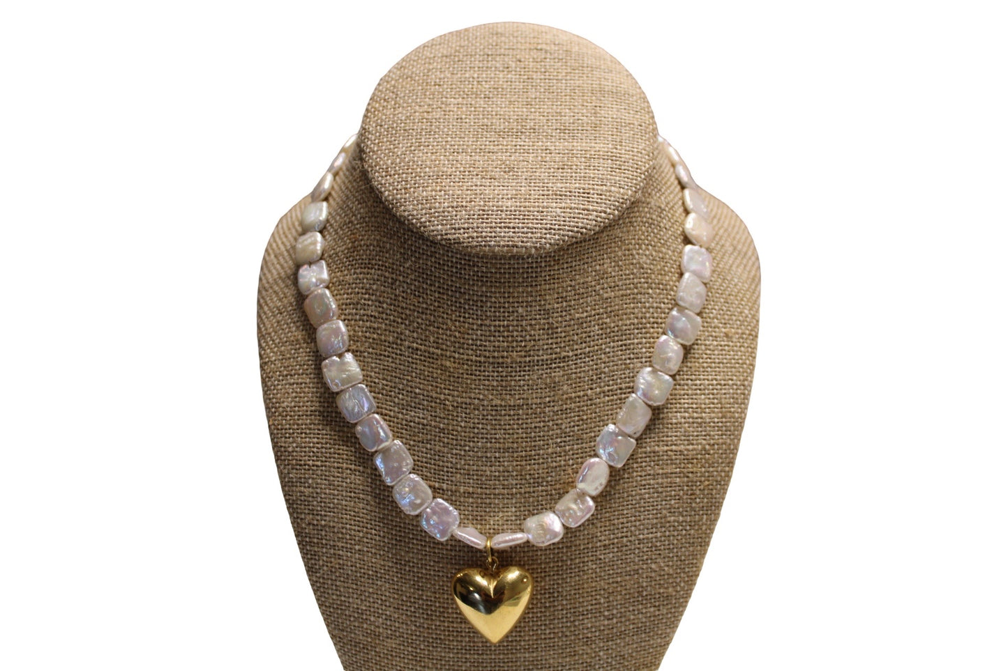 Pearly Heart Necklace