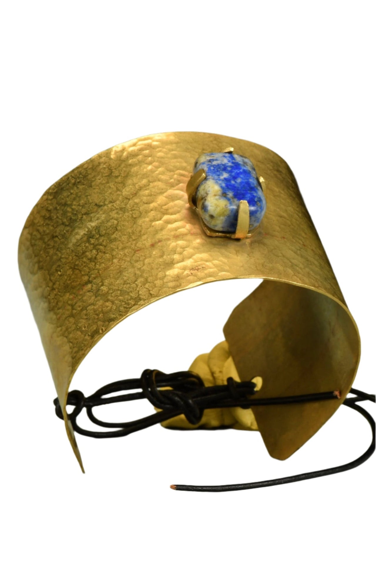 Brass Cuff w/ Sodalite Stone