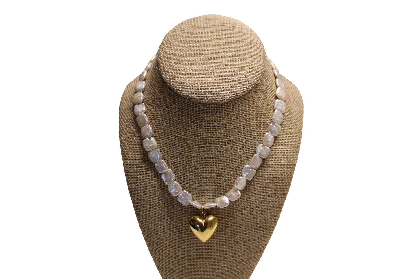 Pearly Heart Necklace