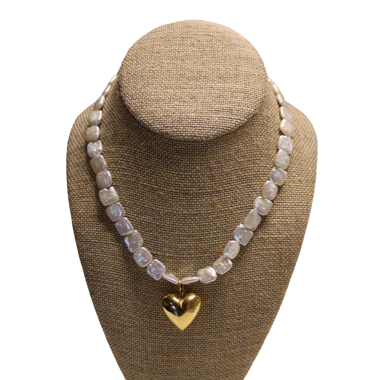Pearly Heart Necklace