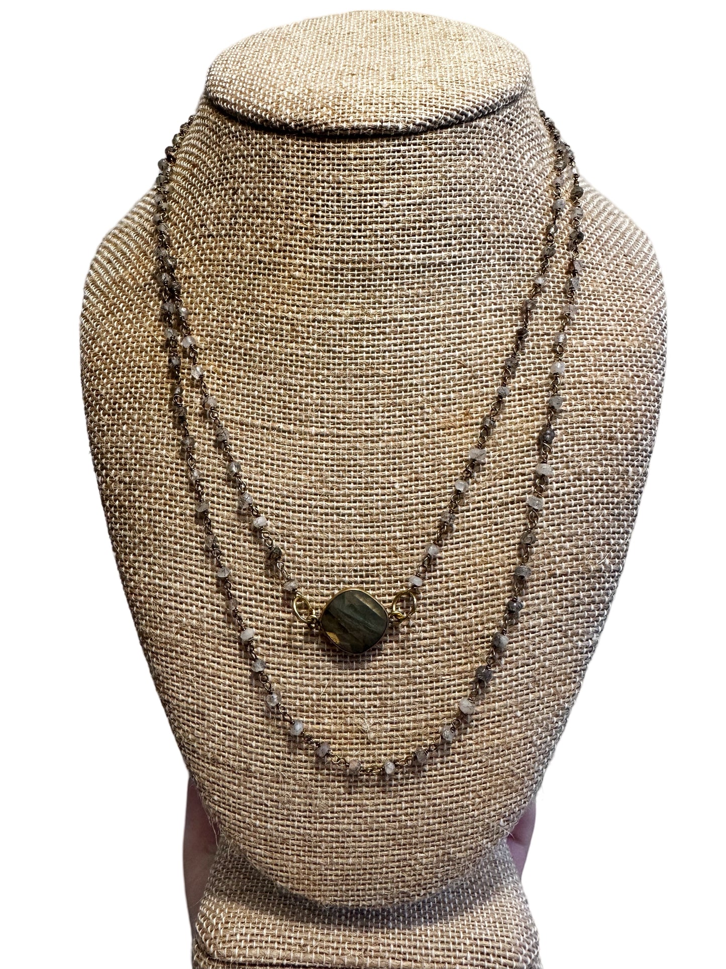 Labradorite Chain Necklace