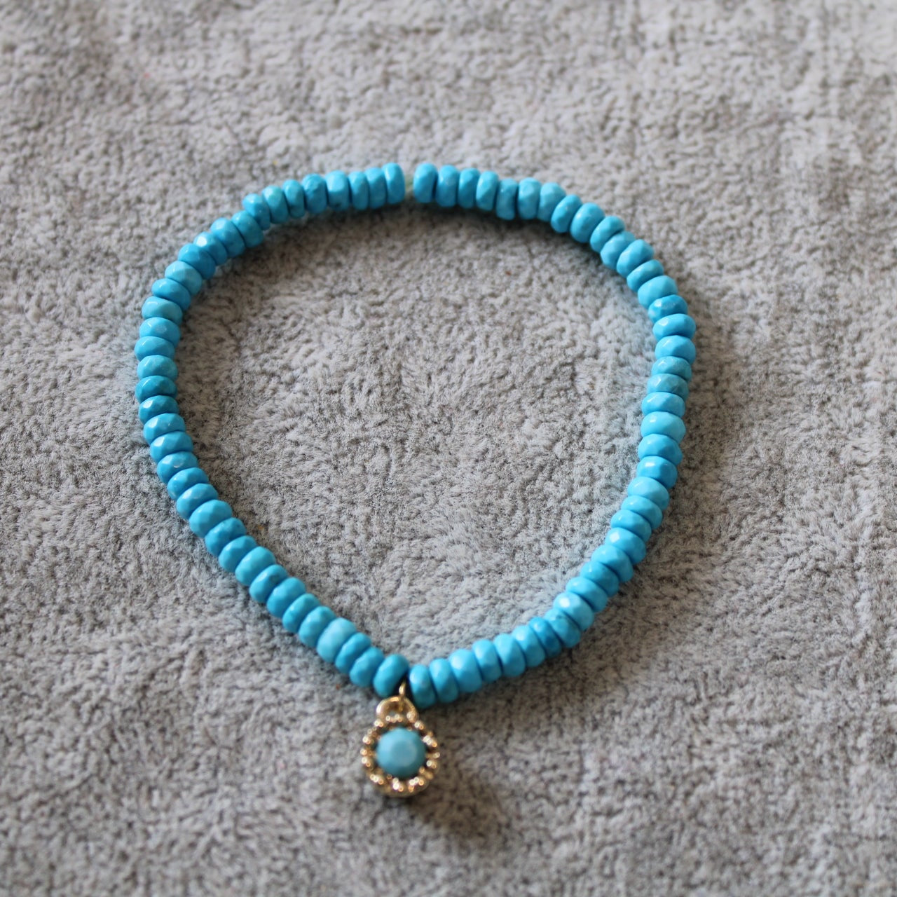 Turquoise Bracelet with Charm