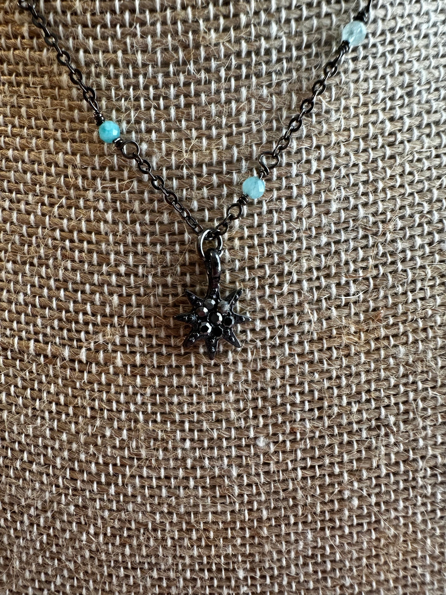 Green Star Chain Necklace
