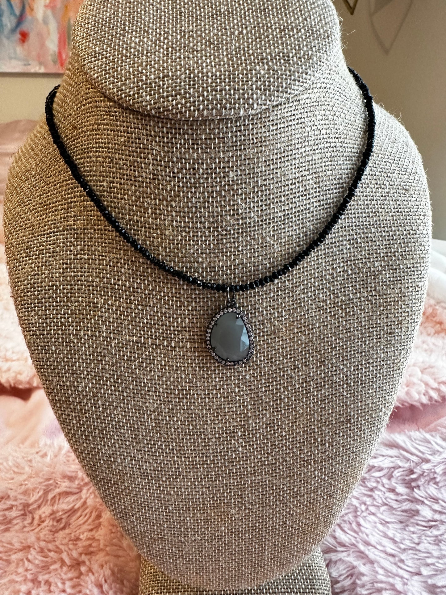 Black Spinel Necklace