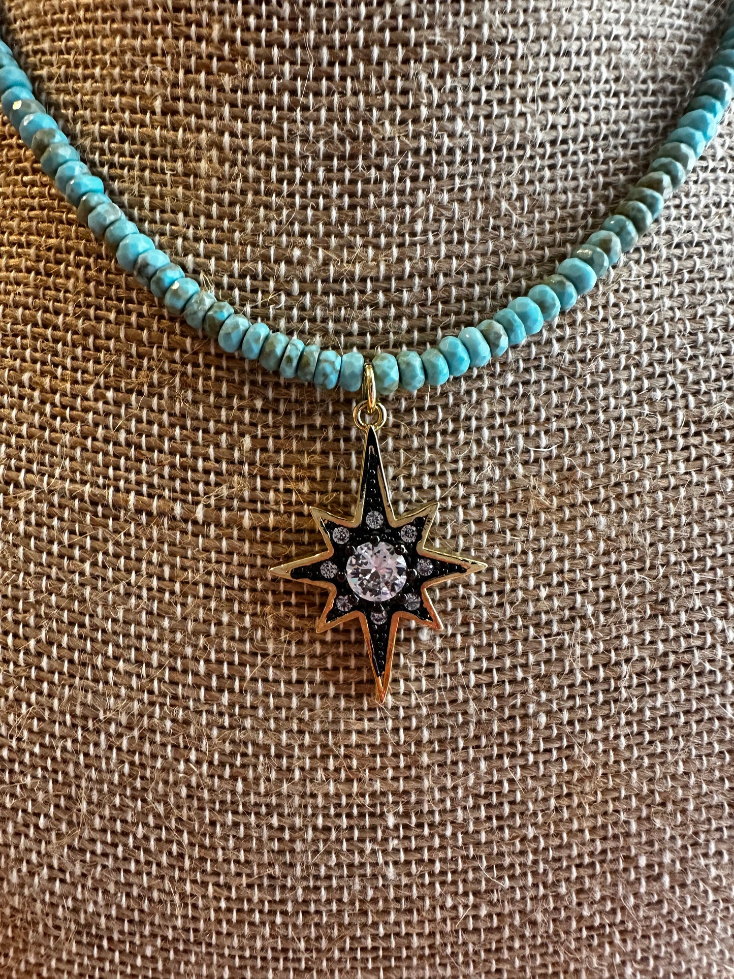 Turquoise Starburst Necklace