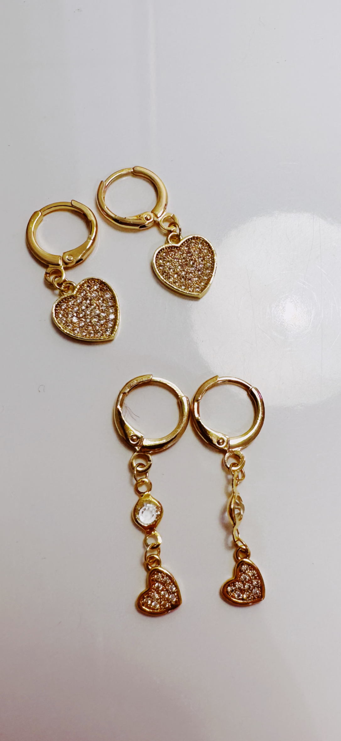 Heart Huggie Earrings