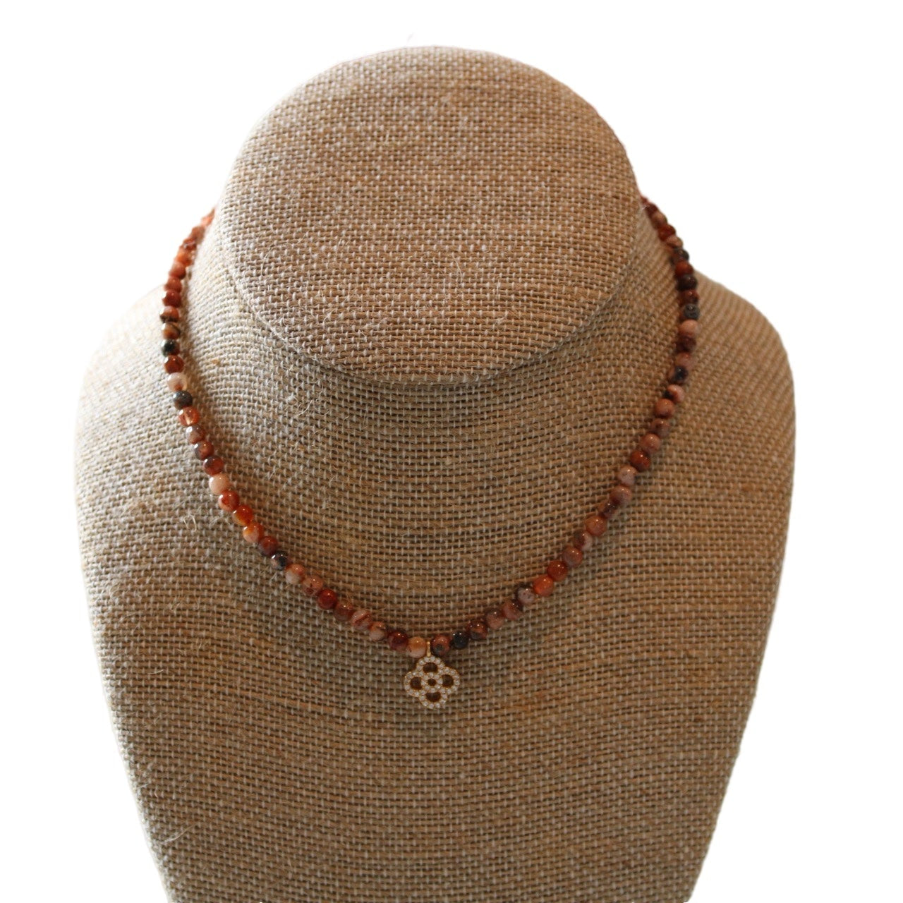 Orange Beaded Choker