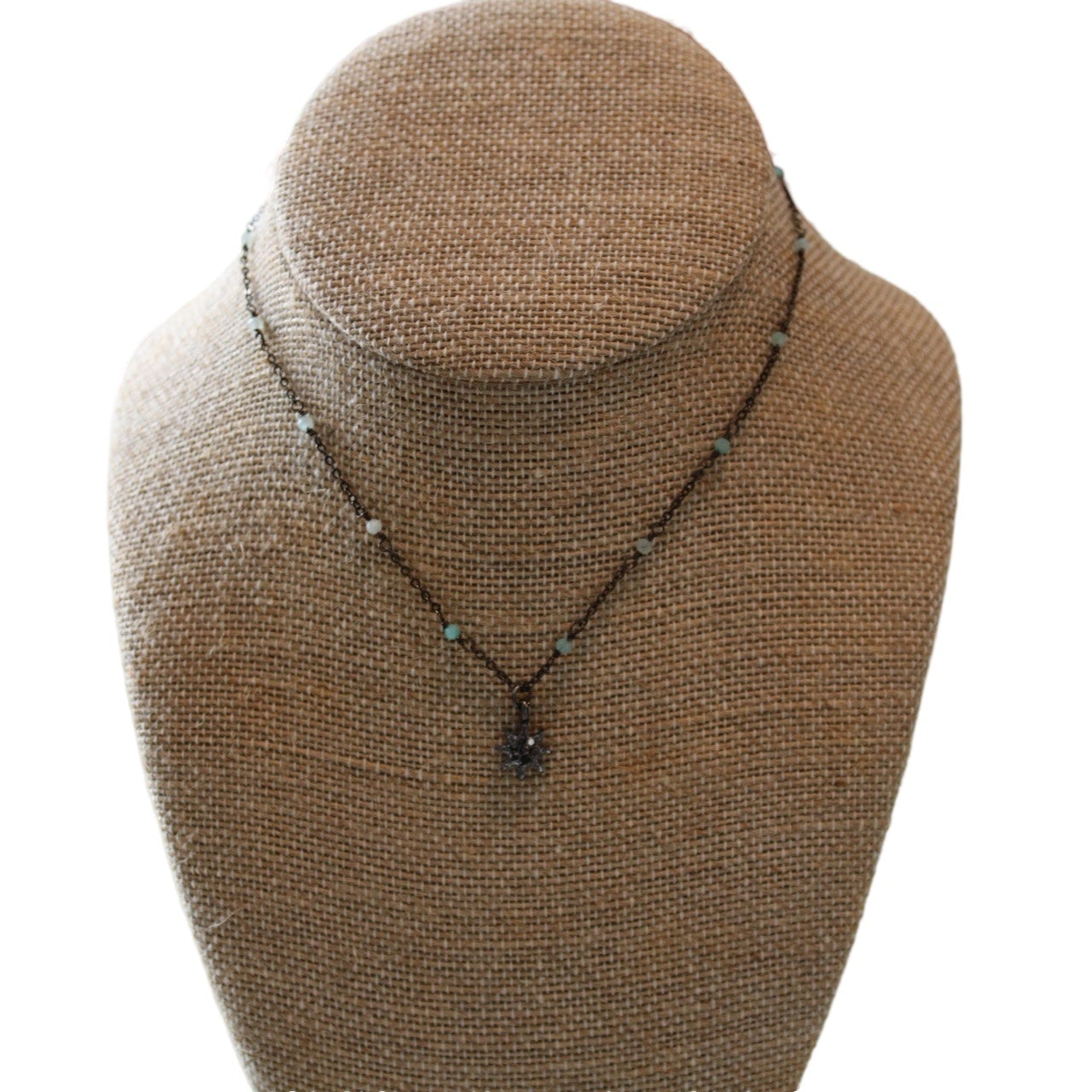 Green Star Chain Necklace