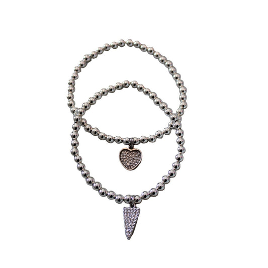 Silver Bracelet Stack