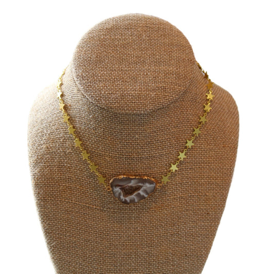 Star Druzy Necklace